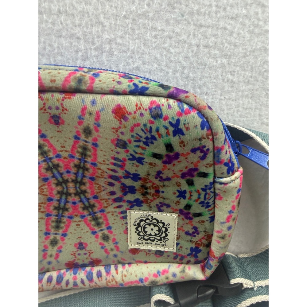 Natural Life Kaleidoscope Tie Dye Belt Bag Fanny Pack Multi Color NWT - Picture 3 of 9